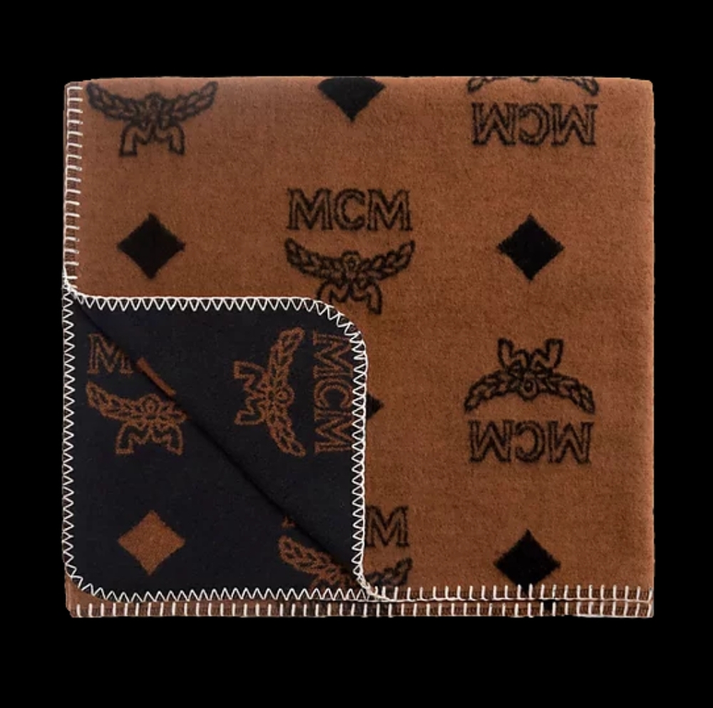 Woolrich × MCM Monogram Wool Blanket